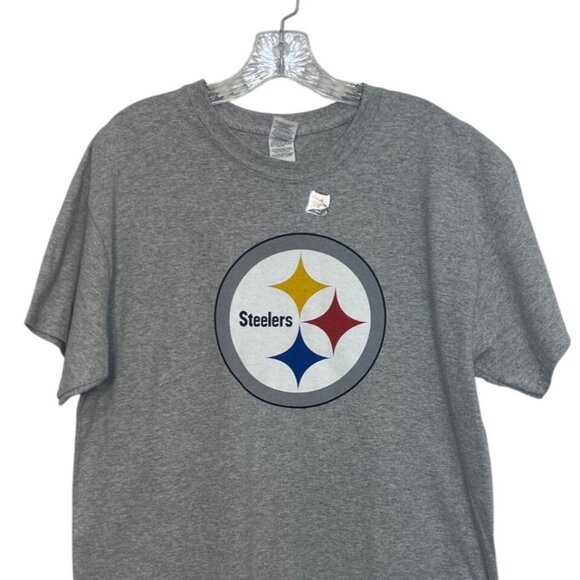 Pittsburgh Steelers Bud Light Tshirt Mens Large Gray NFL Merchandise Fanwear - Picture 3 of 9